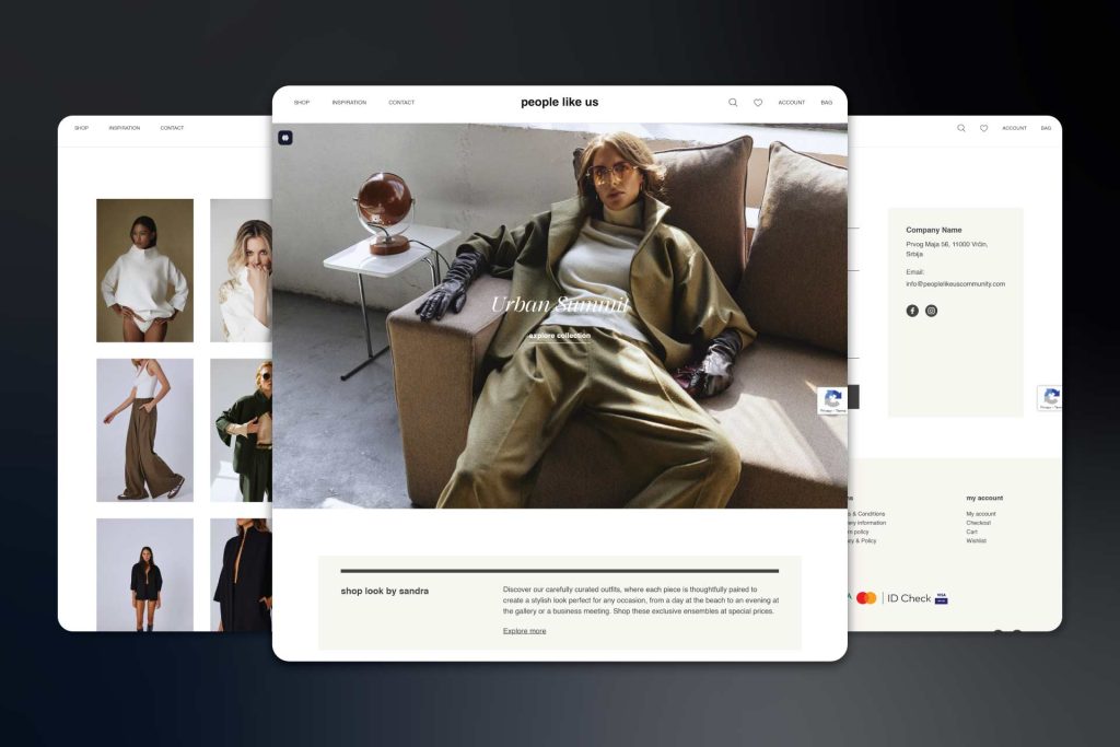 people like us - luksuzni modni brend online prodavnica - izrada sajta za prodaju garderobe